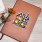 Christmas Gingerbread House 019 - Vegan Leather Journal