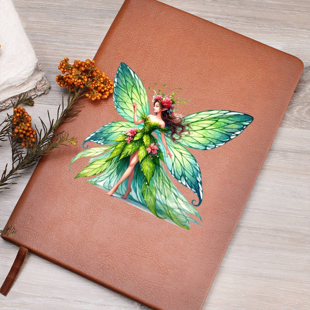 Magical Nature Forest Fairy 14 - Vegan Leather Journal