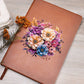 Floral Flower Wreath 070 - Vegan Leather Journal