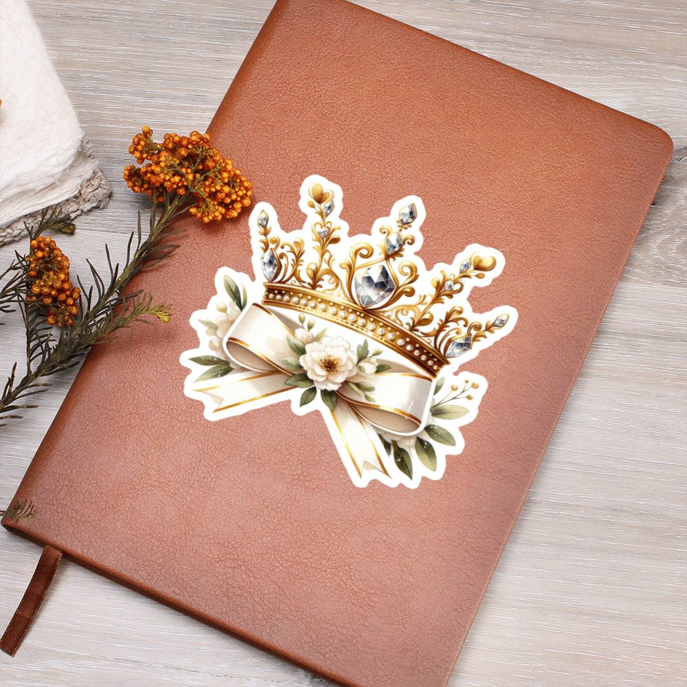 Luxury Wedding Decor Sticker 027 - Vegan Leather Journal