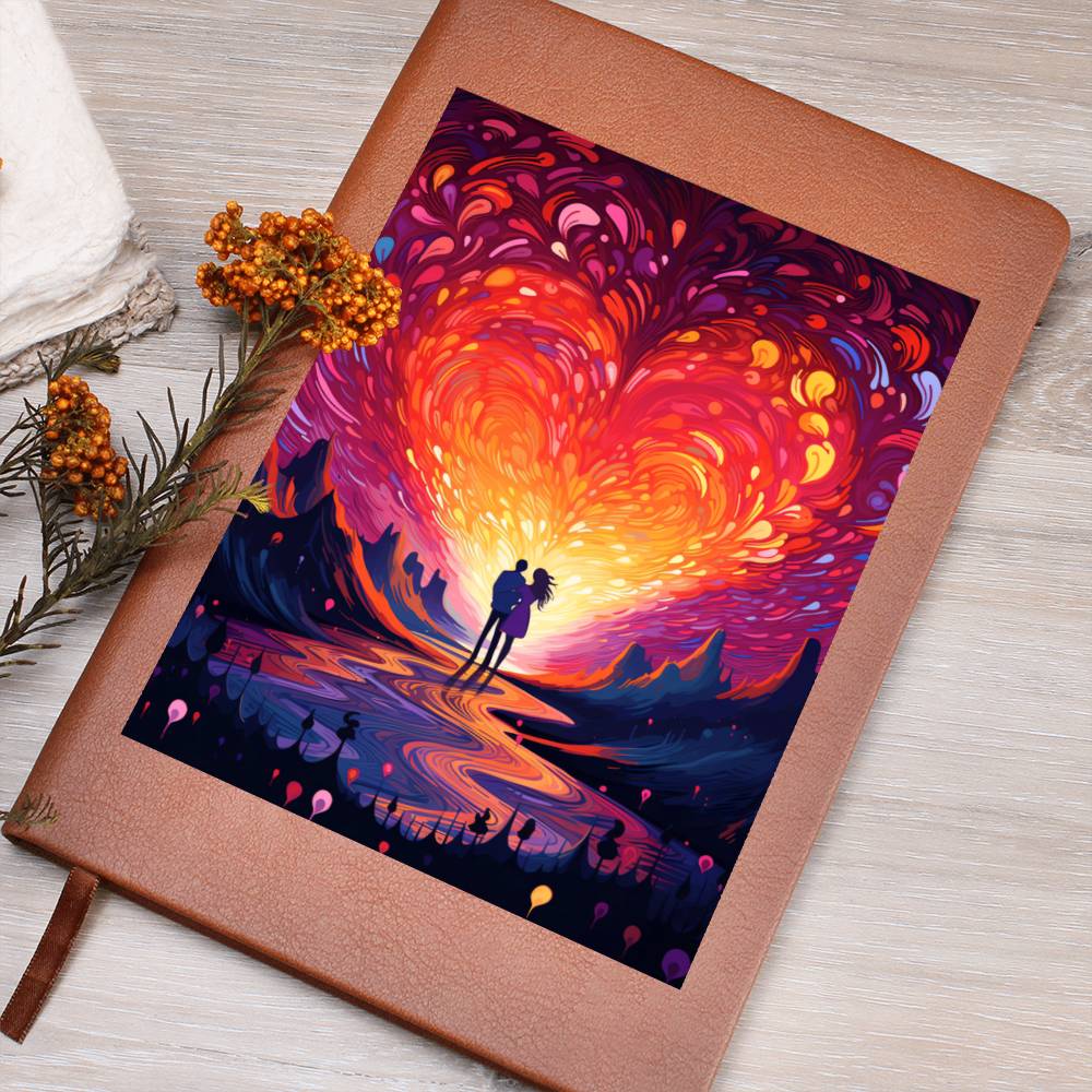 Valentine's Day Art 398 - Vegan Leather Journal