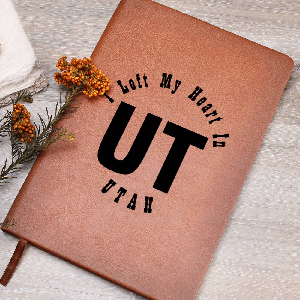 Heart In Utah v01 - Vegan Leather Journal