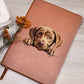 Labrador Retriever Peeking - Vegan Leather Journal
