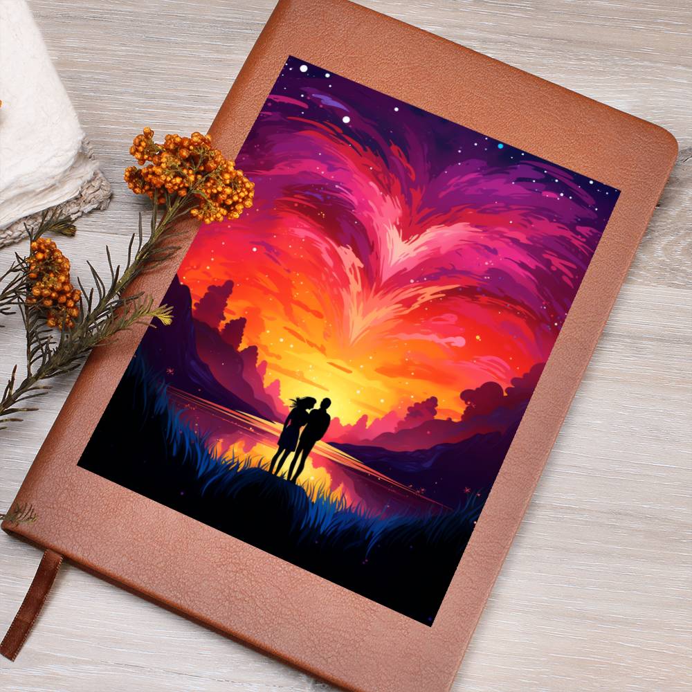 Valentine's Day Art 066 - Vegan Leather Journal