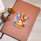 Cute Christmas Angel 005 - Vegan Leather Journal