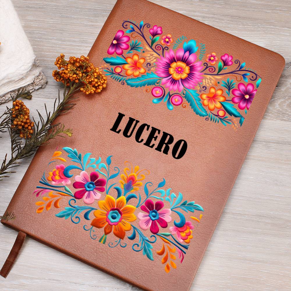 Lucero (Mexican Flowers 1) - Vegan Leather Journal