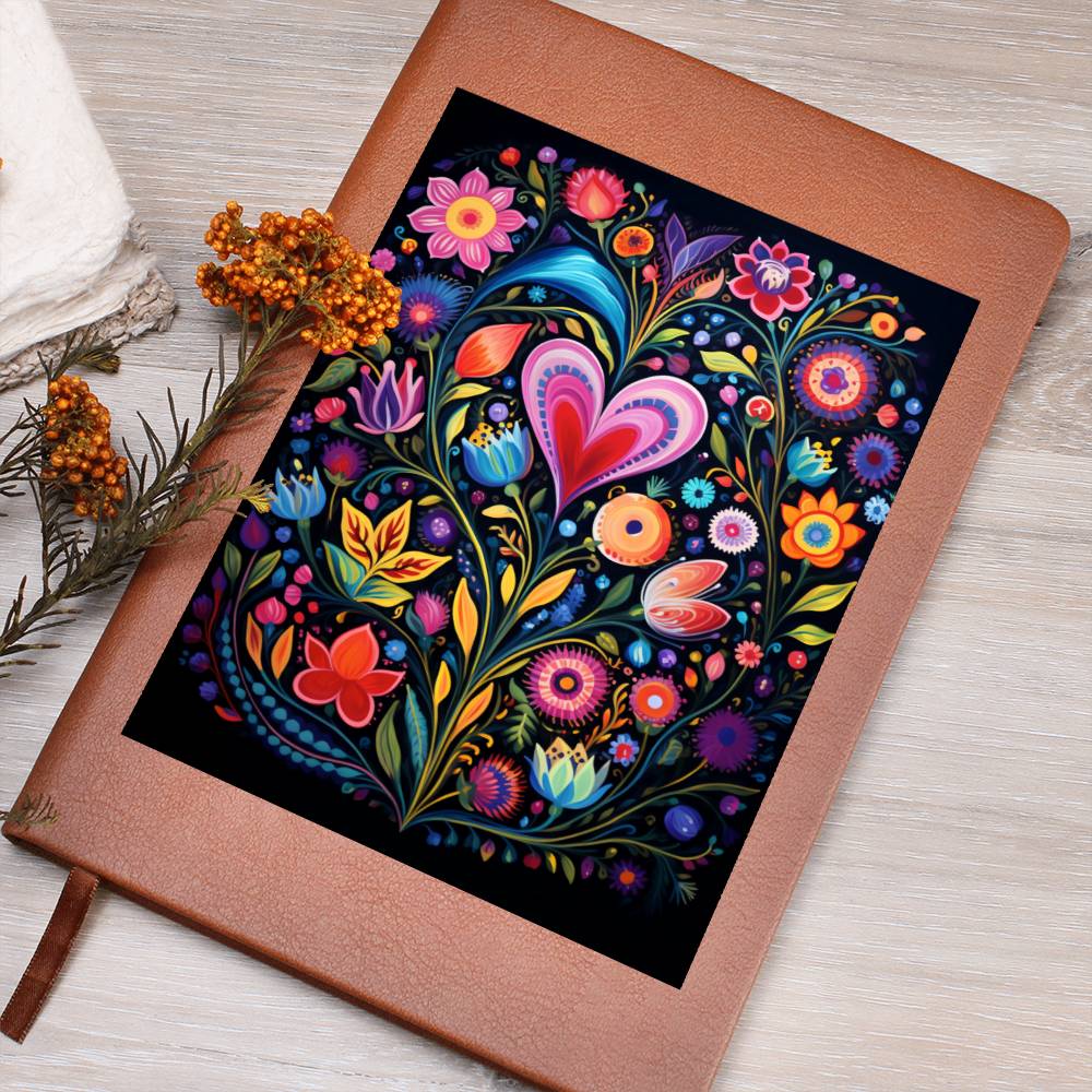 Valentine's Day Art 010 - Vegan Leather Journal