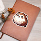 Cute Lemming sticker 84 - Vegan Leather Journal