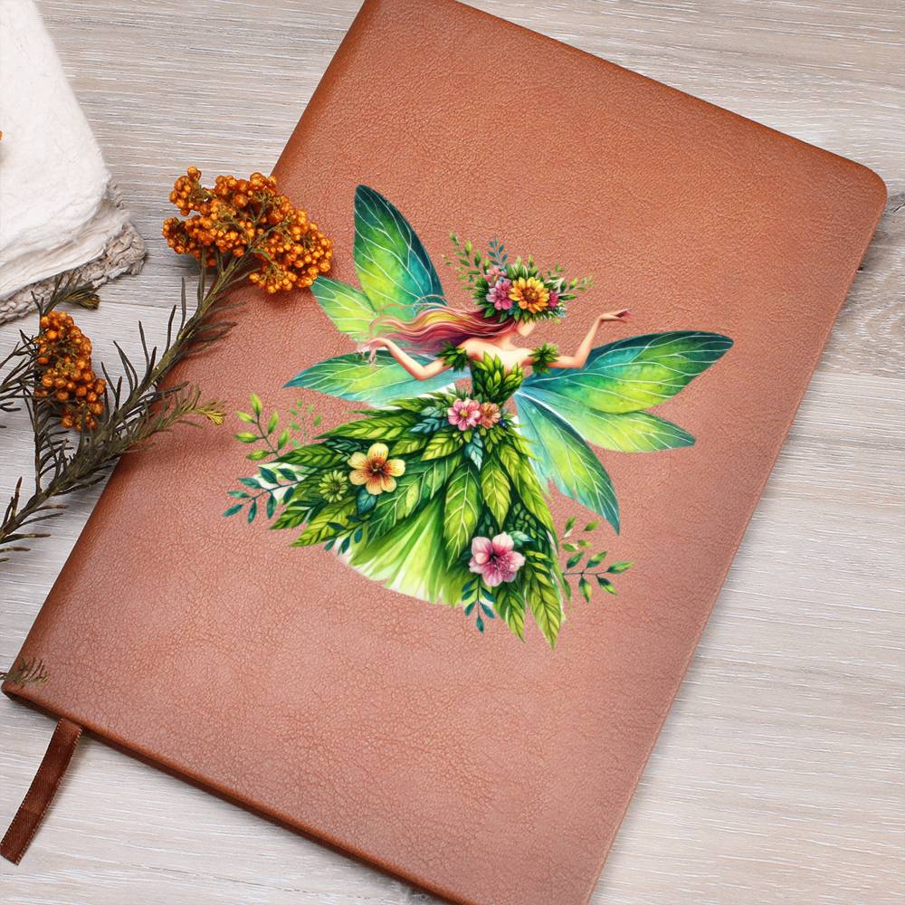 Magical Nature Forest Fairy 07 - Vegan Leather Journal