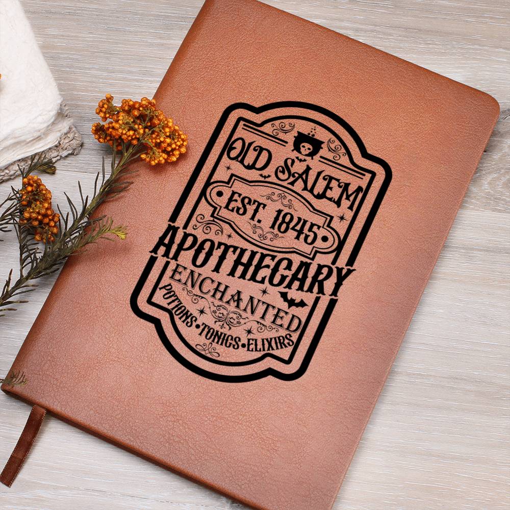 Vintage Halloween Signs 24 - Vegan Leather Journal