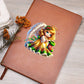 Cute Christmas Angel 003 - Vegan Leather Journal