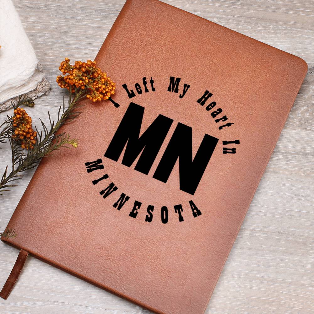 Heart In Minnesota v01 - Vegan Leather Journal