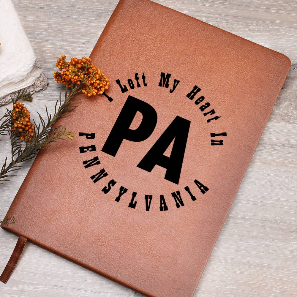 Heart In Pennsylvania v01 - Vegan Leather Journal