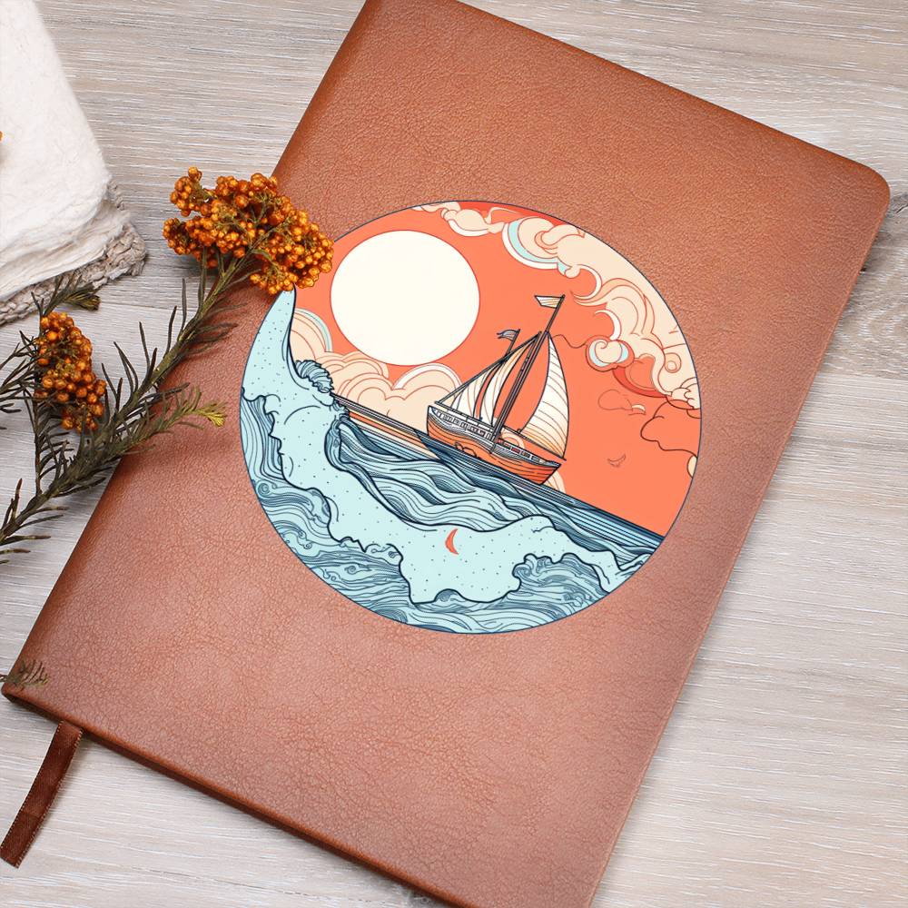 Minimalist BOHO Art 023 - Vegan Leather Journal