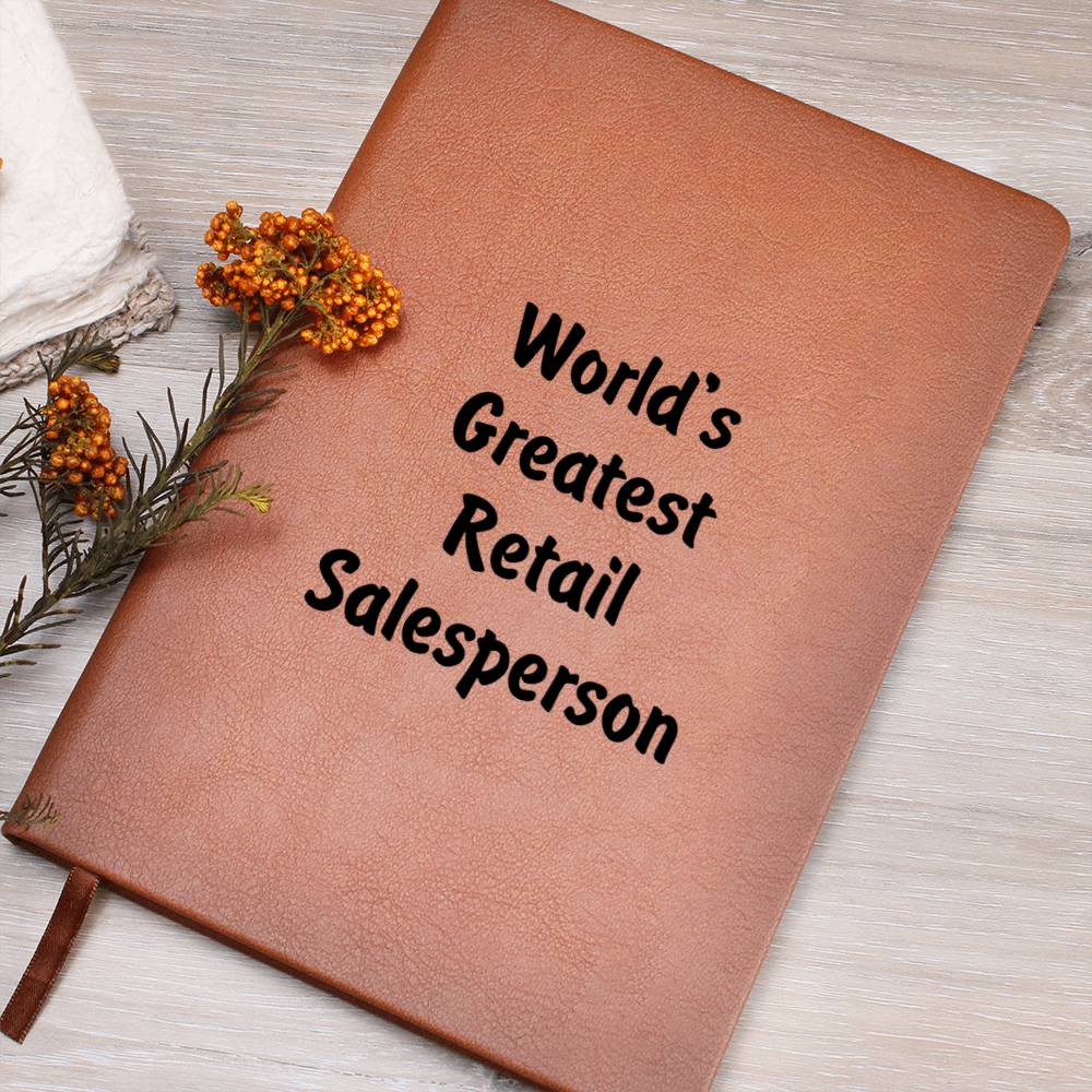 World's Greatest Retail Salesperson v1 - Vegan Leather Journal