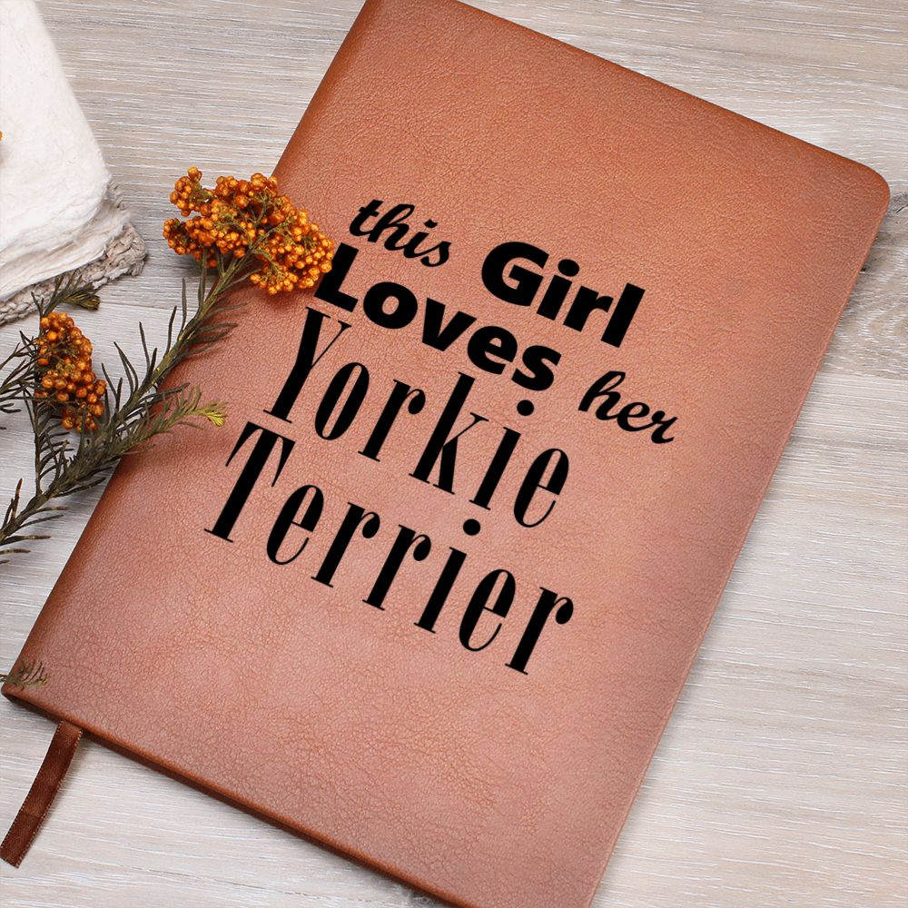Yorkie Terrier - Vegan Leather Journal