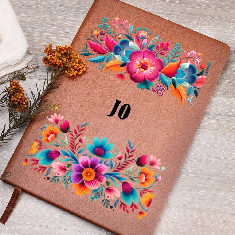 Jo (Mexican Flowers 2) - Vegan Leather Journal