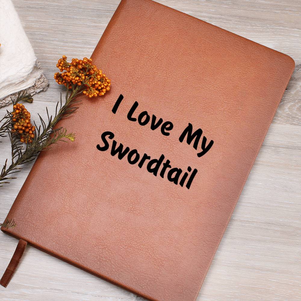 Love My Swordtail - Vegan Leather Journal