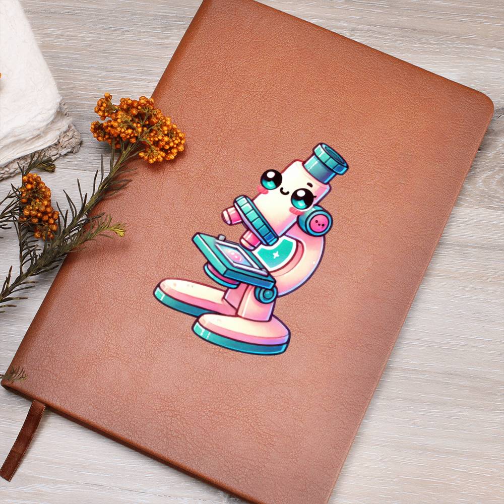 Cute Back to School Sticker 078 - Vegan Leather Journal
