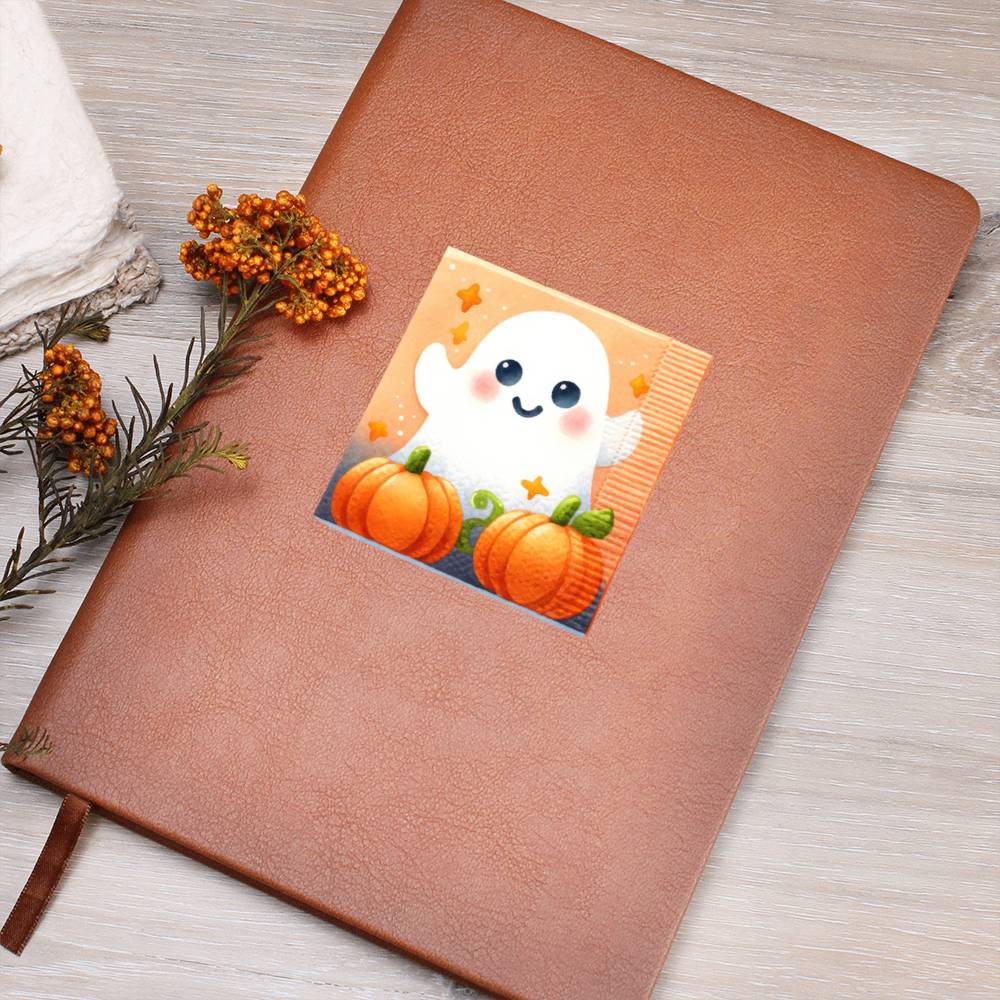 Cute Halloween Sticker 116 - Vegan Leather Journal