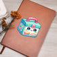 Cute Back to School Sticker 095 - Vegan Leather Journal