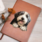 Old English Sheepdog Peeking - Vegan Leather Journal
