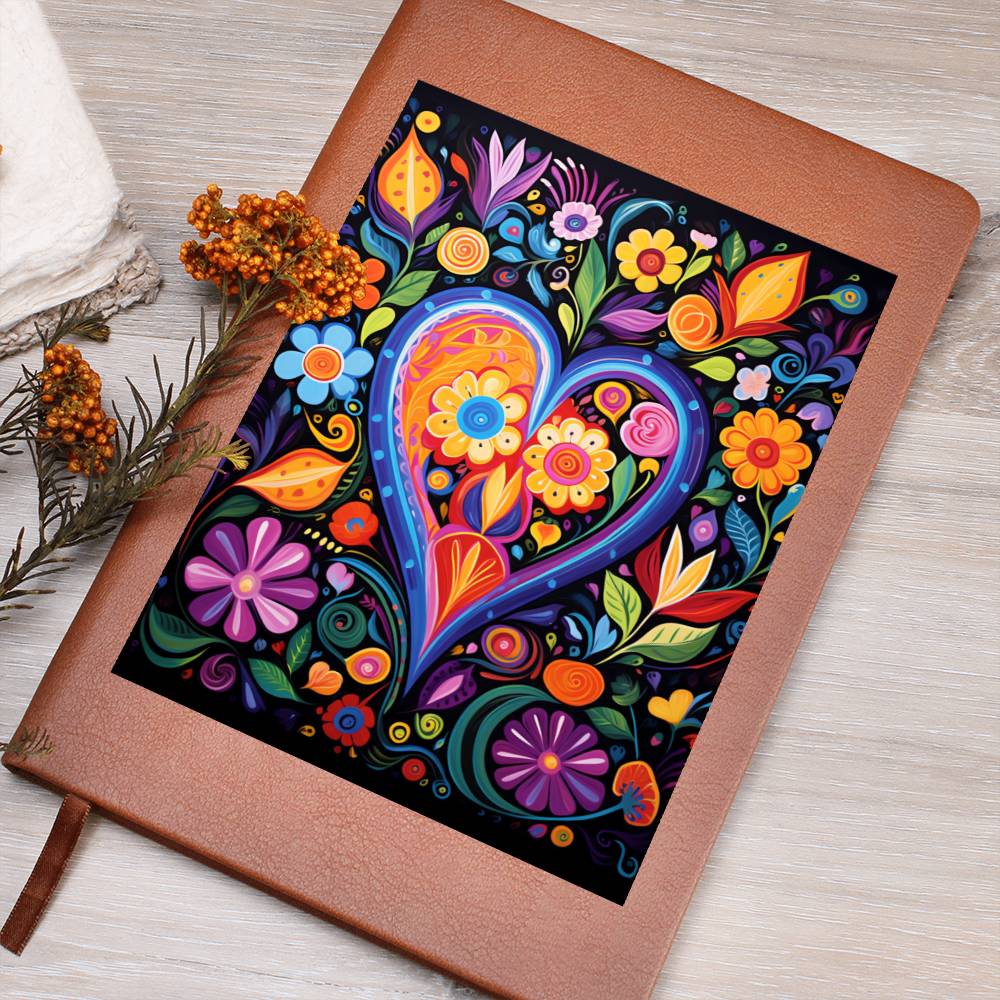 Valentine's Day Art 254 - Vegan Leather Journal