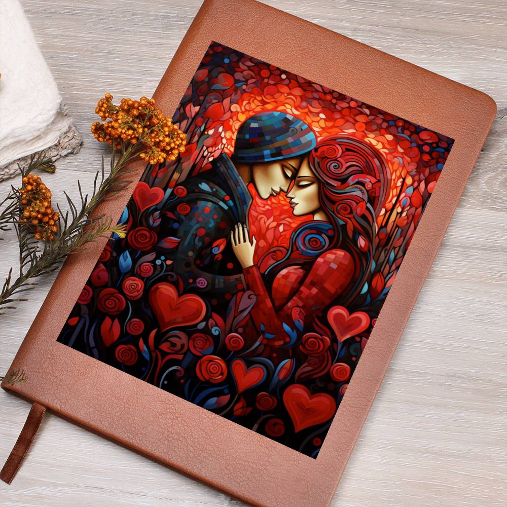 Valentine's Day Art 386 - Vegan Leather Journal