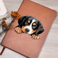 Entlebucher Mountain Dog Peeking - Vegan Leather Journal