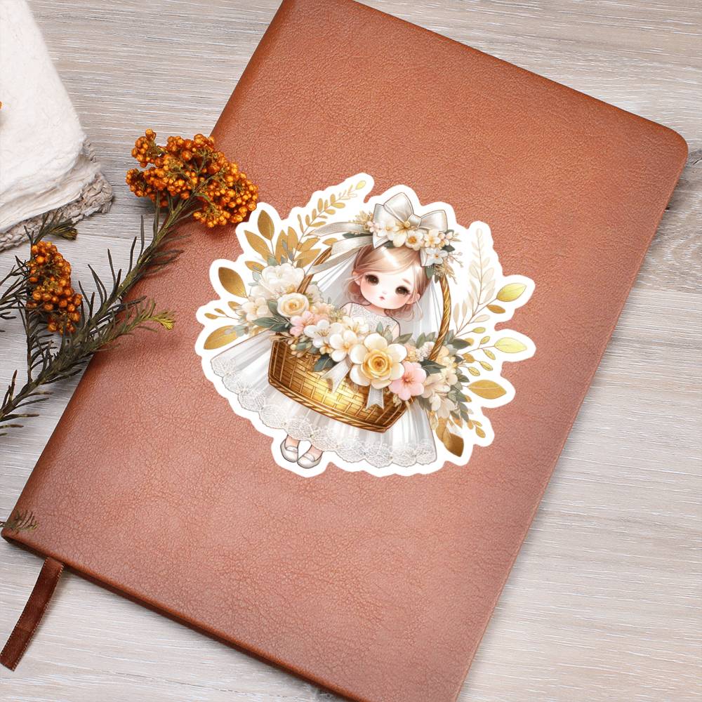 Luxury Wedding Decor Sticker 011 - Vegan Leather Journal