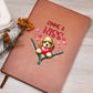 Valentine's Day Dog And Zipper 034 Gimme A Kiss - Vegan Leather Journal