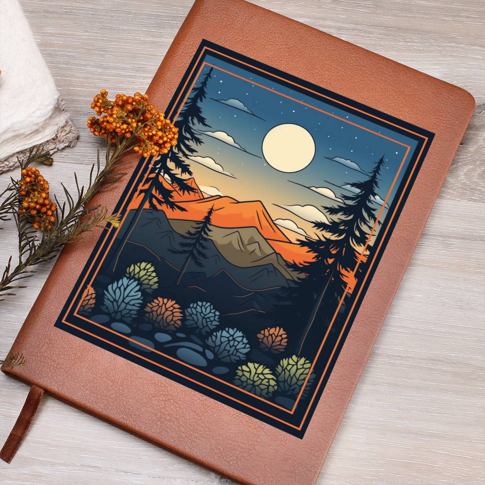 Minimalist BOHO Art 001 - Vegan Leather Journal