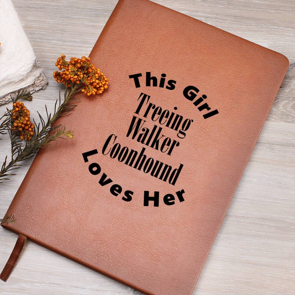 Treeing Walker Coonhound v2 - Vegan Leather Journal