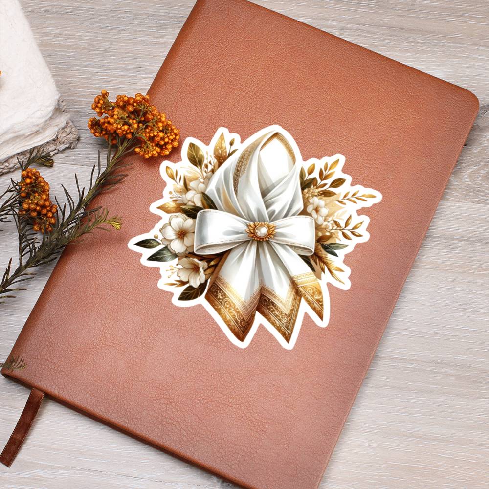 Luxury Wedding Decor Sticker 085 - Vegan Leather Journal
