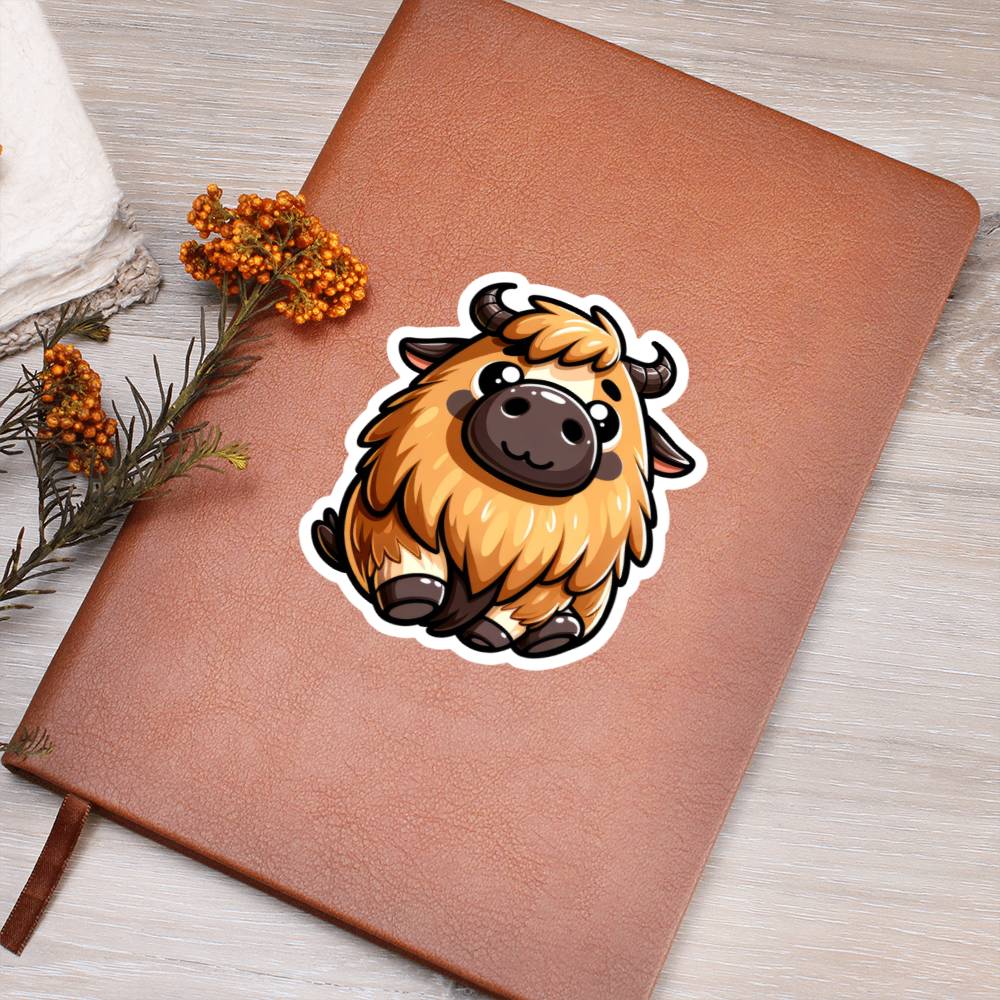 Cute Takin sticker  186 - Vegan Leather Journal