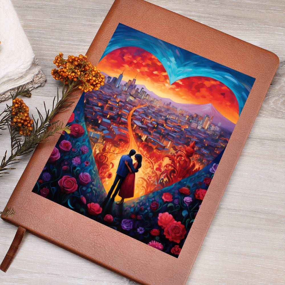 Valentine's Day Art 086 - Vegan Leather Journal