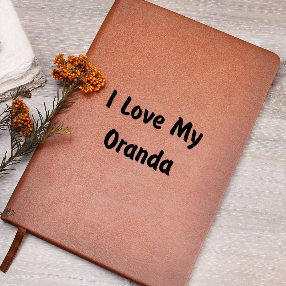 Love My Oranda - Vegan Leather Journal