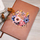 Floral Flower Wreath 069 - Vegan Leather Journal