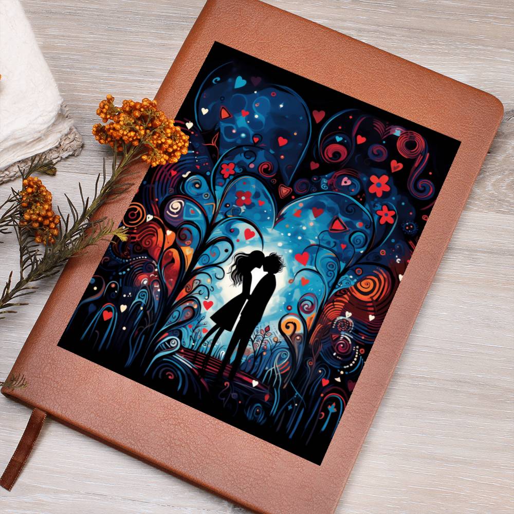 Valentine's Day Art 187 - Vegan Leather Journal