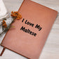 Love My Maltese v4 - Vegan Leather Journal