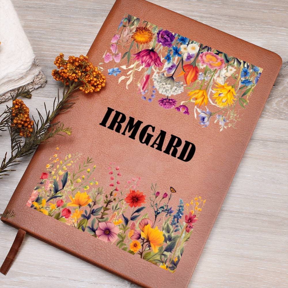 Irmgard (Botanical Blooms) - Vegan Leather Journal