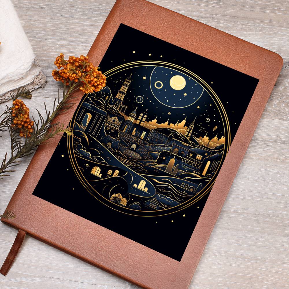 Minimalist BOHO Art 045 - Vegan Leather Journal