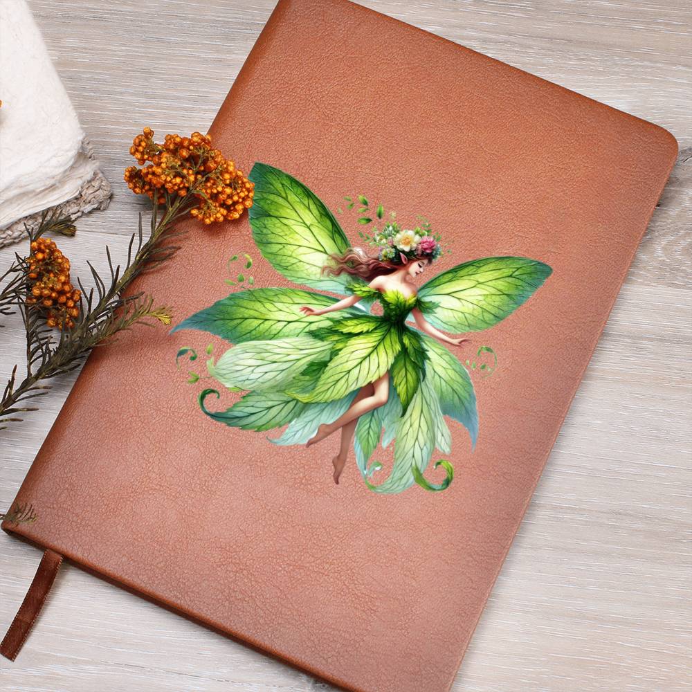Magical Nature Forest Fairy 15 - Vegan Leather Journal