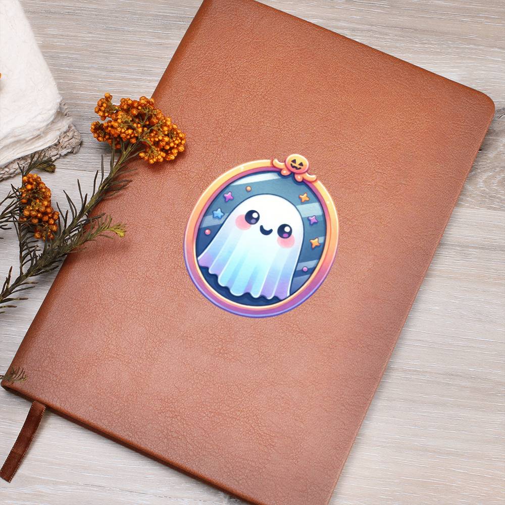 Cute Halloween Sticker 031 - Vegan Leather Journal