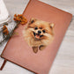 Pomeranian Peeking - Vegan Leather Journal