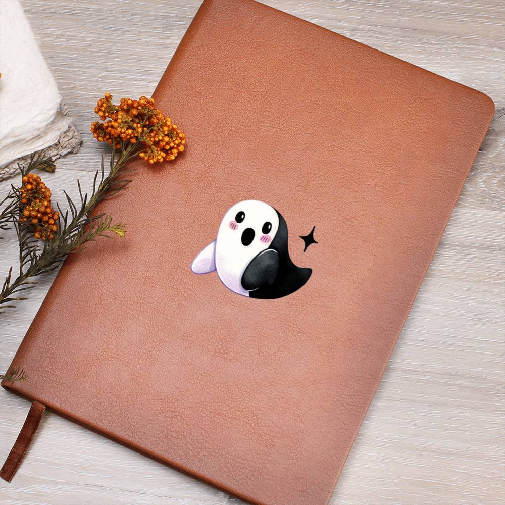 Cute Halloween Sticker 117 - Vegan Leather Journal