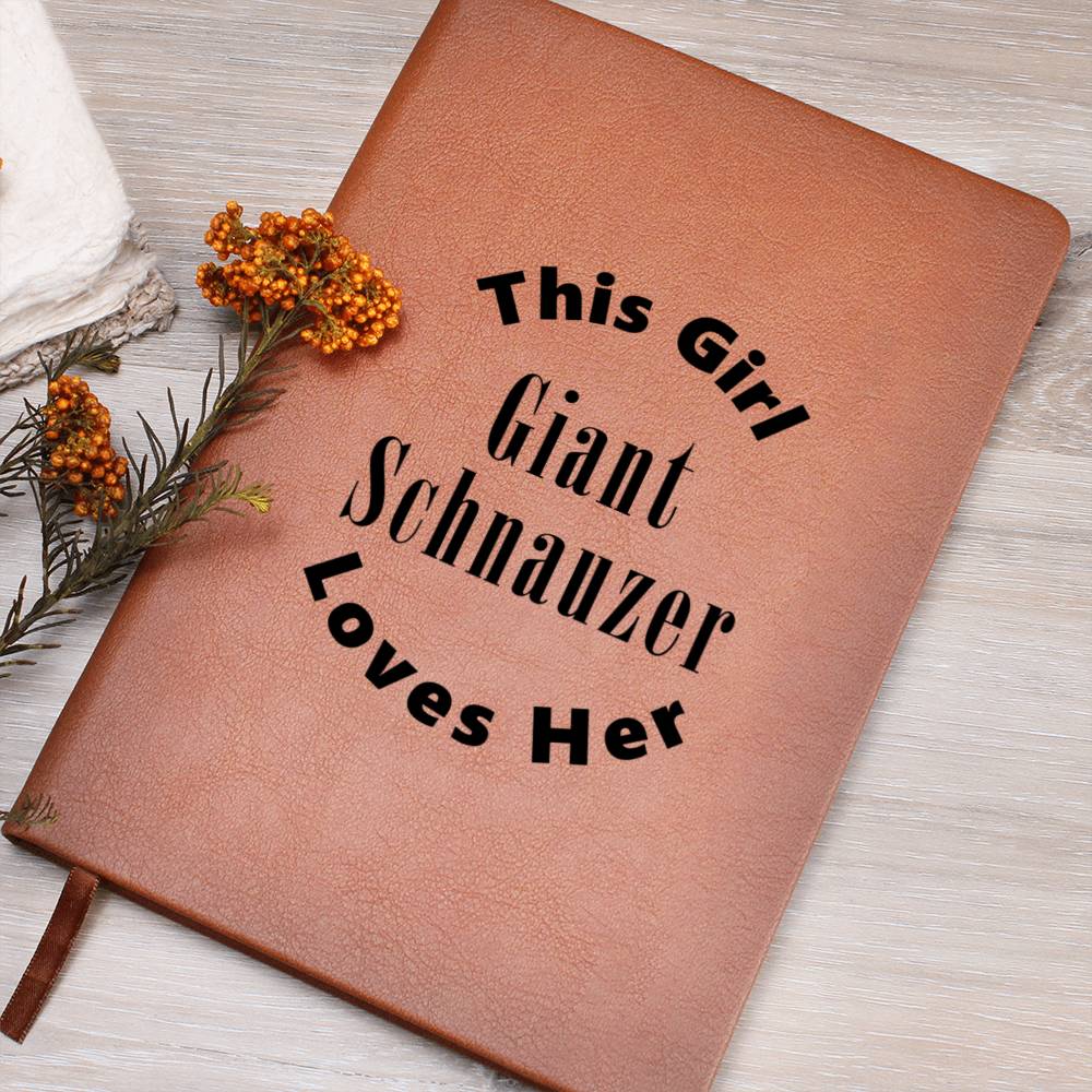 Giant Schnauzer v2 - Vegan Leather Journal