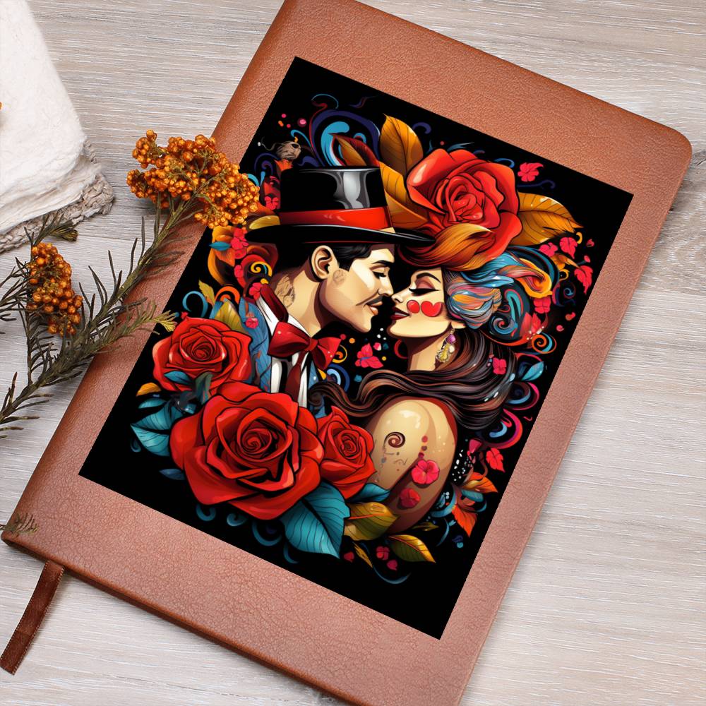 Valentine's Day Art 354 - Vegan Leather Journal