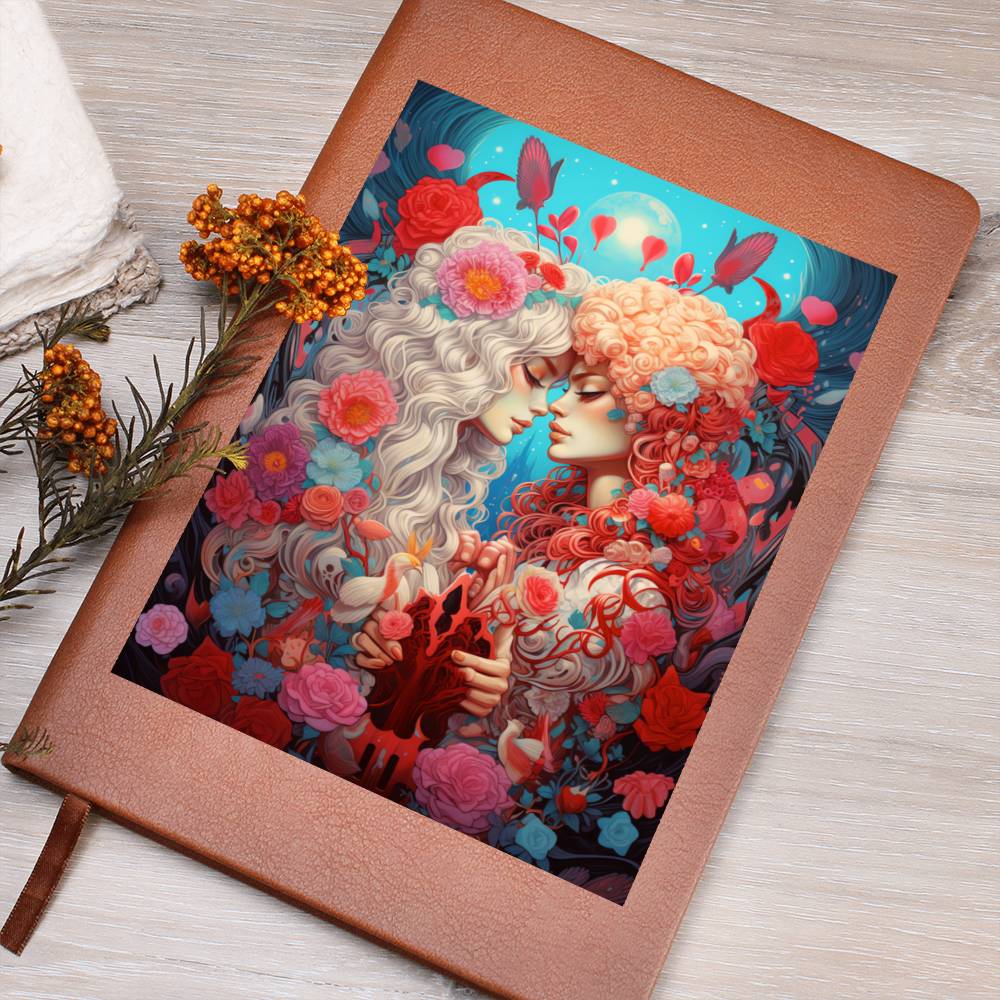 Valentine's Day Art 162 - Vegan Leather Journal