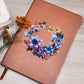 Floral Flower Wreath 087 - Vegan Leather Journal